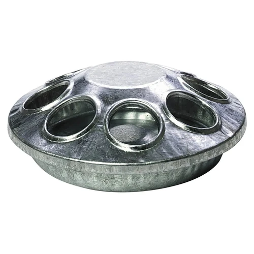 Miller # 9808 6” galv. 8-hole chick feeder